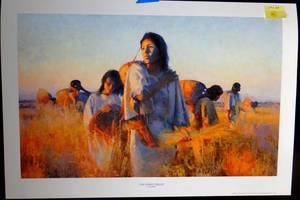 lot 82 image: LIMITED EDITION (48750) THE WHITE FIELDS BY TOM DARRO - MEASURES 19 X 24 WITH CERTIFICATE OF AUTHENTICITY ( GALLERY PRICE $200.00)