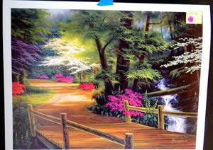 lot 90 image: Along The Bridge Rolled Canvas Art - Egidio Antonaccio (20 X 26) ($$$)