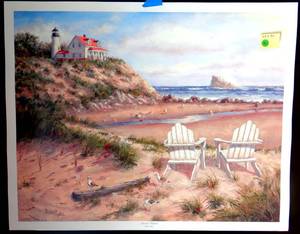 lot 95 image: Highland Dunes Seaside Solitude By Robert Wee - Measures 24 x 30 ($$)
