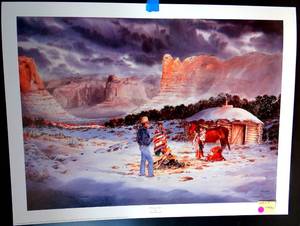 lot 108 image: LIMITED EDITION (392950) Mark Silversmith - Blessings of Dawn - HAND SIGNED & NUMBERED (GALLERY PRICE $125.00) 23 12 X 31