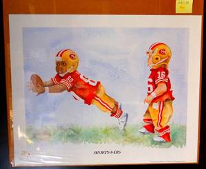 lot 109 image: 18 12 X 23 Kenneth Gatewood Shorty-9-ers picture ($$)