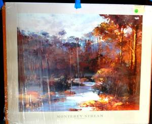lot 110 image: Monterey Stream by Gunther Johannes - 24 X 28 ($$$)