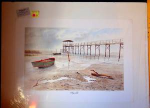 lot 126 image: LIMITED EDITION (791950) Gerald Bienvenu Neap Tide Modern Vintage Hand Signed & Numbered Lithograph - GALLERY TODAY $695.00