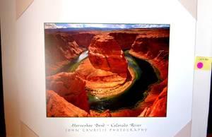 lot 132 image: JOHN GAVRILIS PHOTOGRAPHY - HORSESHOE BEND, ARIZONA - 16 X 20 ($$$)