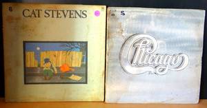 lot 219 image: CAT STEVENS AND CHICAGO ALBUM LOT