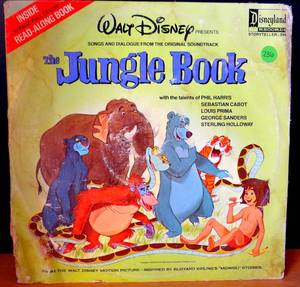 lot 236 image: Walt Disney The Jungle Book LP & Story Book 1967 Disneyland Records