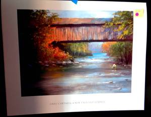 lot 240 image: GREG CARTMELL - NEW ENGLAND SUMMER PRINT - MEASURES 24 X 30 ($$)