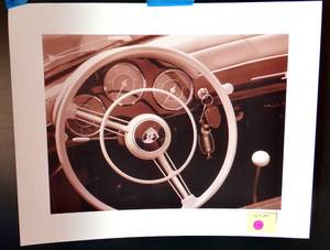 lot 249 image: COOL 16 X 20 FERRARI CLOSE UP PHOTO PRINT - WILL LOOK GREAT ON WALL