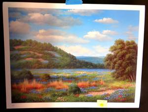 lot 250 image: Lone Star Floral - Print by Ronnie Hedge - 20 X 26 ($$$)