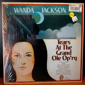 lot 256 image: RARE Wanda Jackson  Tears At The Grand Ole Opry LP Vinyl 1970 Pickwick Records - COMPS $18