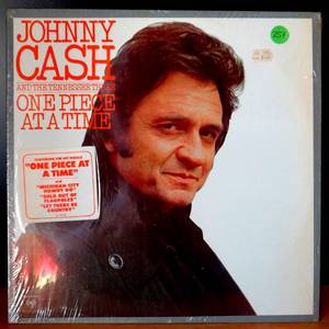 lot 257 image: VINTAGE 1976 EX CBS S81416, ONE PIECE AT A TIME - JOHNNY CASH & THE TENNESSEE THREE IN ORIG SHRINK