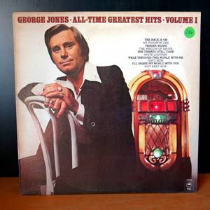 lot 266 image: George Jones All Time Greatest Hits Volume 1 Record Album - 1977