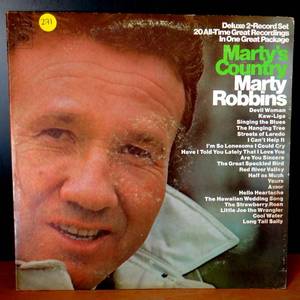 lot 271 image: MARTY ROBBINS MARTYS COUNTRY 2X VINYL LP ALBUM 1969 COLUMBIA RECORDS KAW-LIGA - COMPS $14