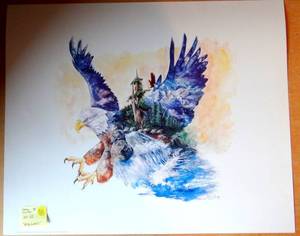 lot 55 image: HAND SIGNED EAGLELAND BY SHERRY SHIPLEY - 18 X 22 ($$)