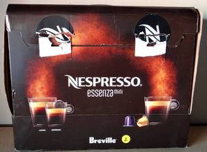 lot 2 image: Nespresso Essenza Mini Espresso Machine & Aeroccino3 Frother Black