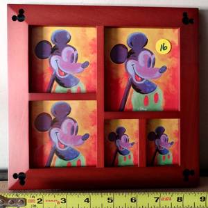 lot 16 image: Official DISNEY Mickey Mouse Photo Frame with original tag ($20)