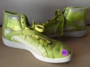 lot 29 image: Bright PUMA fancy Basketball Style Hi Tops