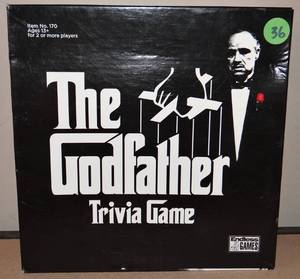 lot 36 image: The Godfather Trivia Game 900 Questions From All 3 Movies