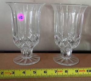 lot 42 image: Nice Etched Drinking Glasses - Lot of 2