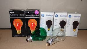 lot 73 image: ASSORTMENT OF HALLOWEEN LIGHTING INCLUDING BLACK AND ORANGE LIGHTS