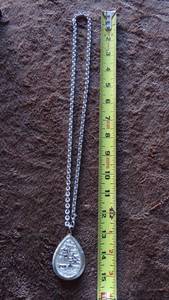 lot 110 image: Silver Toned Neck Chain and Pendant