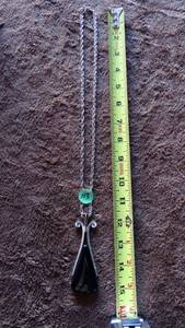 lot 113 image: Vintage Avon Silver Toned chain and ornate Pendant - very pretty
