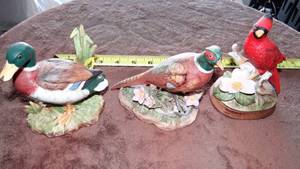 lot 124 image: Vintage Bird Collection - Duck, Pheasant, & Cardinal - BEAUTIFUL