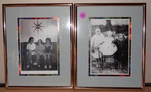 lot 150 image: TWO VINTAGE PHOTO FRAMES