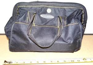 lot 166 image: VOYAGER PORTABLE 15 INCH TOOL BAG WITH ZIPPER CLOSE