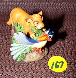 lot 167 image: RARE FIND - LENOX Disney SIMBA and ZAZU THIMBLE Lion King
