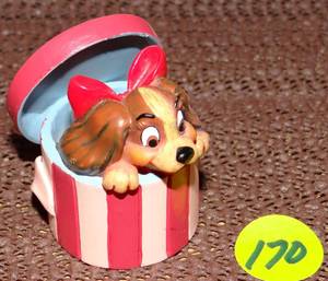 lot 170 image: Lenox Lady Thimble Disney Magic and the Tramp New Old Stock Cocker Spaniel