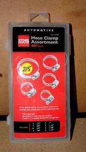 lot 215 image: STORE HOUSE HOSE CLAMP ASSORTMENT