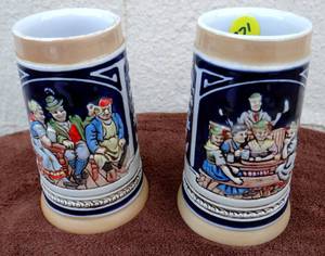 lot 271 image: PAIR OF 14 LITER BAYOZZA GERMAN BEER STEINS