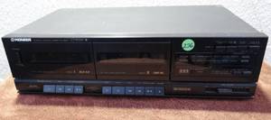lot 276 image: Pioneer Stereo Cassette Deck Double Platine Cassette Stereo Model CT-W310