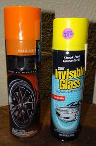 lot 282 image: NEW TIRE SHINE AND INVISABLE GLASS CAR CLEANERS