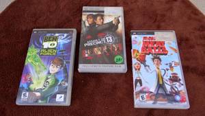 lot 291 image: Sony PSP UMD Movie Lot Of 3 - Great Condition