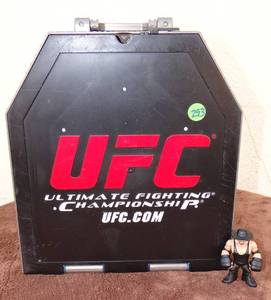 lot 293 image: UFC Ultimate Fighting Zuffa Jakks Pacific Ring Official Octagon Case