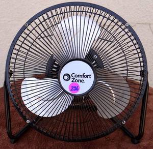 lot 296 image: COMFORT ZONE METAL BLADE FAN