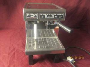 lot 1 image: PONY ESPRESSO MACHINE&nbsp&nbspMODEL PONY ESPRESSO