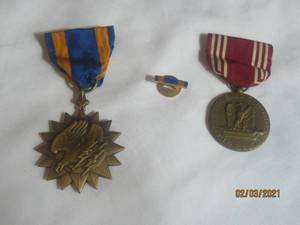 lot 162 image: MILITARY MEDALS&nbsp&nbsp- EFFICIENCY,HONOR ,FIDELITY&nbsp&nbsp- AIR MEDAL&nbsp