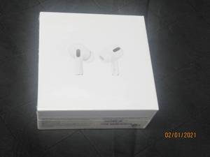 lot 65 image: APPLE AIR PODS PRO WIRELESS&nbsp BLUETOOTH EAR BUDS &amp CHARGING CASE IN UNOPEN BOX&nbsp MODEL A2083 A2083 A2084 A2190&nbsp