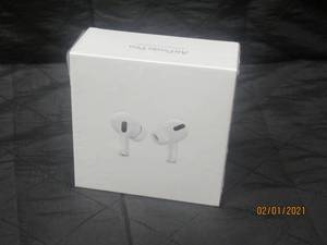lot 66 image: APPLE AIR PODS PRO WIRELESS BLUETOOTH EAR BUDS &amp CHARGING CASE IN UNOPEN BOX&nbsp MODEL A2083 A2083 A2084 A2190&nbsp