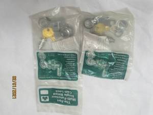 lot 106 image: PAIR OF THE FORT MULTI-FUNCTION SINGLE BITTED CAM LOCKS&nbsp