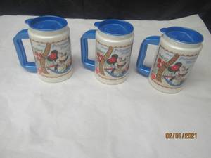 lot 109 image: TOTAL OF 3 COCA COLA DISNEY POLYNESIAN RESORT MICKEY &amp MINNIE MUGS