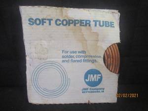 lot 128 image: JMF COMPANY 14 DIAM X 20FT L&nbsp SOFT COPPER TUBE&nbsp