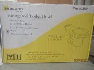 lot 90 image: SEASONS GOLD ELONGATED TOILET BOWL KEATING COLLECTION&nbsp &nbsp189881