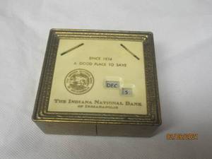 lot 221 image: VINTAG INDIANA NATIONAL BANK OF INDIANAPOLIS SOUVENIR&nbsp