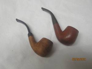 lot 222 image: 2 WOODGRAIN RESIN PIPES