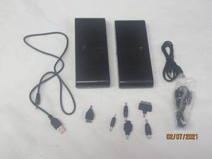 lot 241 image: PAIR OF&nbsp POWER BANKS WITH ACCESSORIES