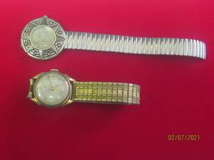 lot 257 image: TOTAL OF 2 STRETCH WATCHES &nbsp-BENRUS - BLACK APACHE